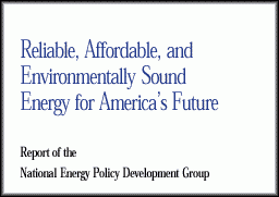 Rapport du National Energy Policy Development Group